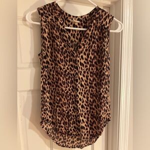 Hawthorn Leopard Print Sleeveless Top XS